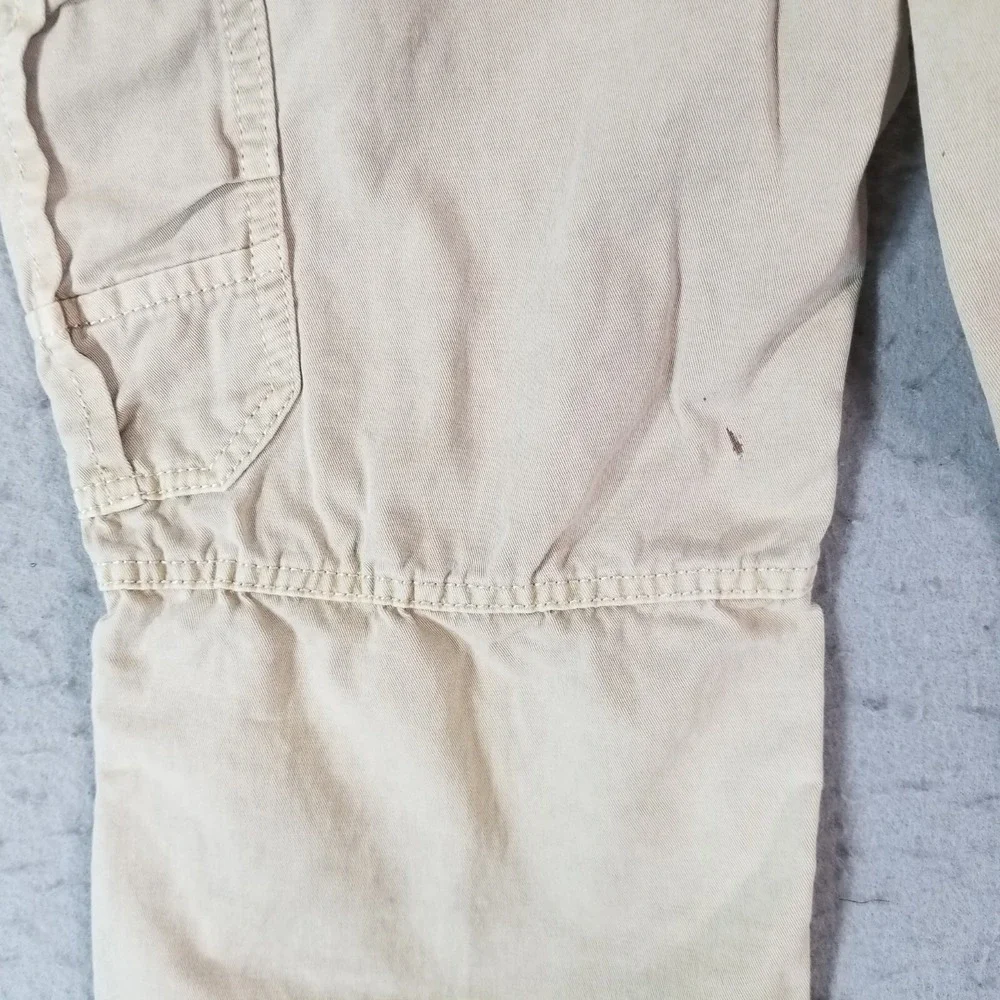 Streetwear Urban cargo pants men's 31x32 beige khaki hipster skate Y2K Hipster